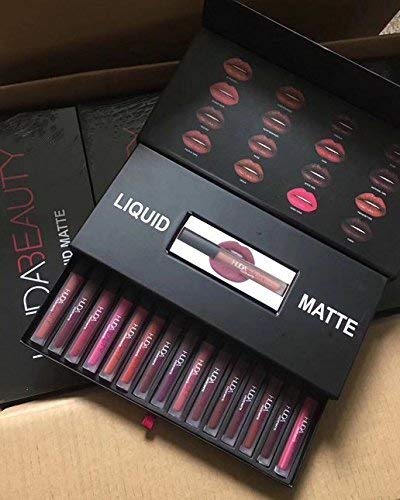 Vasyle 16 Couleur à lèvres de kit 16 de couleur Mat NE Colle pas Tasse dans un coffret cadeau