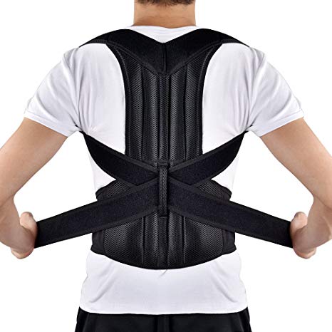 HailiCare Correcteur de Posture Support de Dos et l'épaule Réglable et Confortable Ceinture Maintien