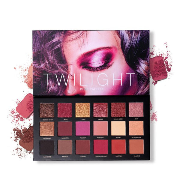 Eyeshadow Palette,PowerFul-LOT 18 Couleurs Twilight & Dusk Ombre À Paupières Maquillage